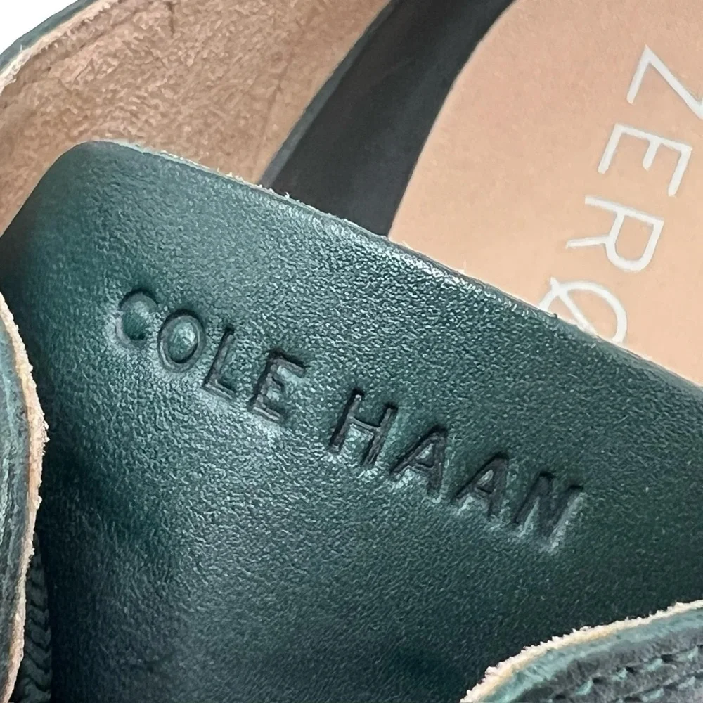 Cole Haan Women's OriginalGrand Wingtip Oxford Shoes Scarab Green Size 8 EUC